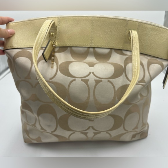 COACH Logo Monogram Large Shoulder Bag - Picture 2 of 14